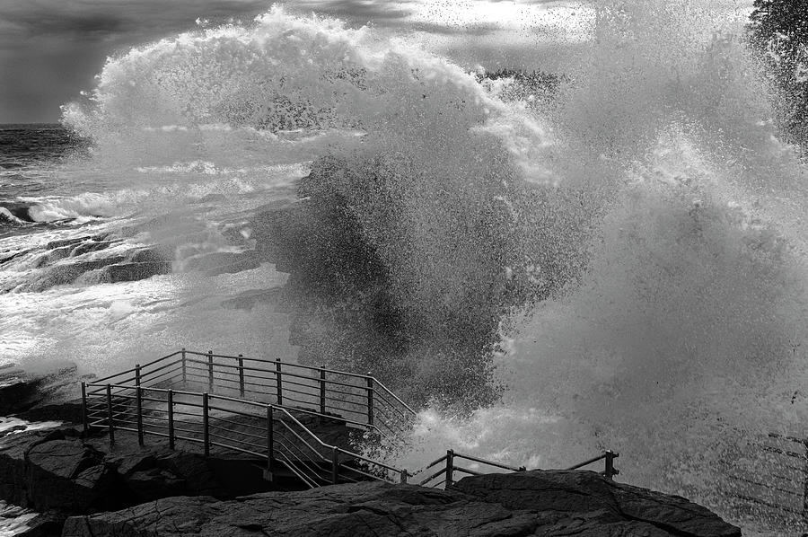 Impact in Black and White Photograph by Paul Mangold