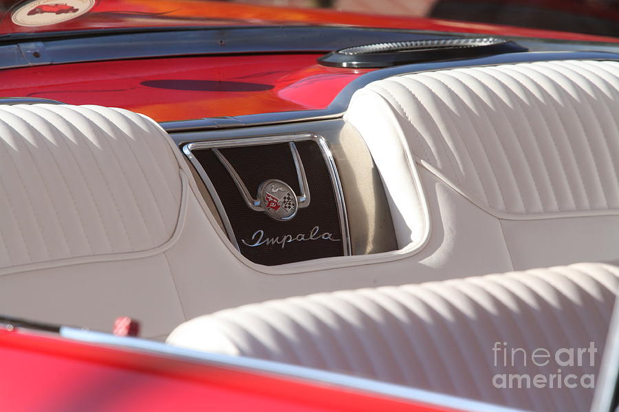 Inspirational Photograph - Impala Interior Leather seats  by Chuck Kuhn