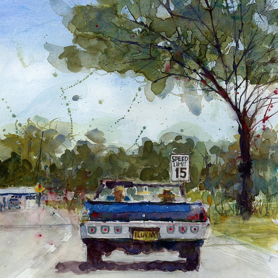 Convertible Painting - Impala Vintage by Dorrie Rifkin