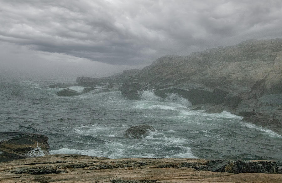 Impending Storm, Schoodic Peninsula Photograph by Marcy Wielfaert