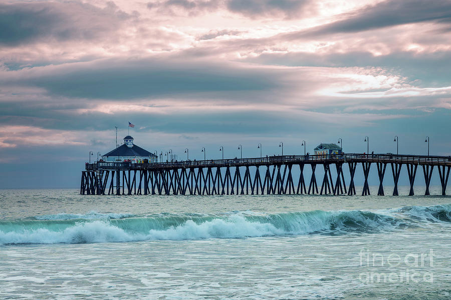 Imperial beach pier in San Diego Photograph by Delphimages Photo Creations