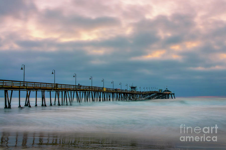 Imperial beach pier, San Diego Photograph by Delphimages Photo Creations