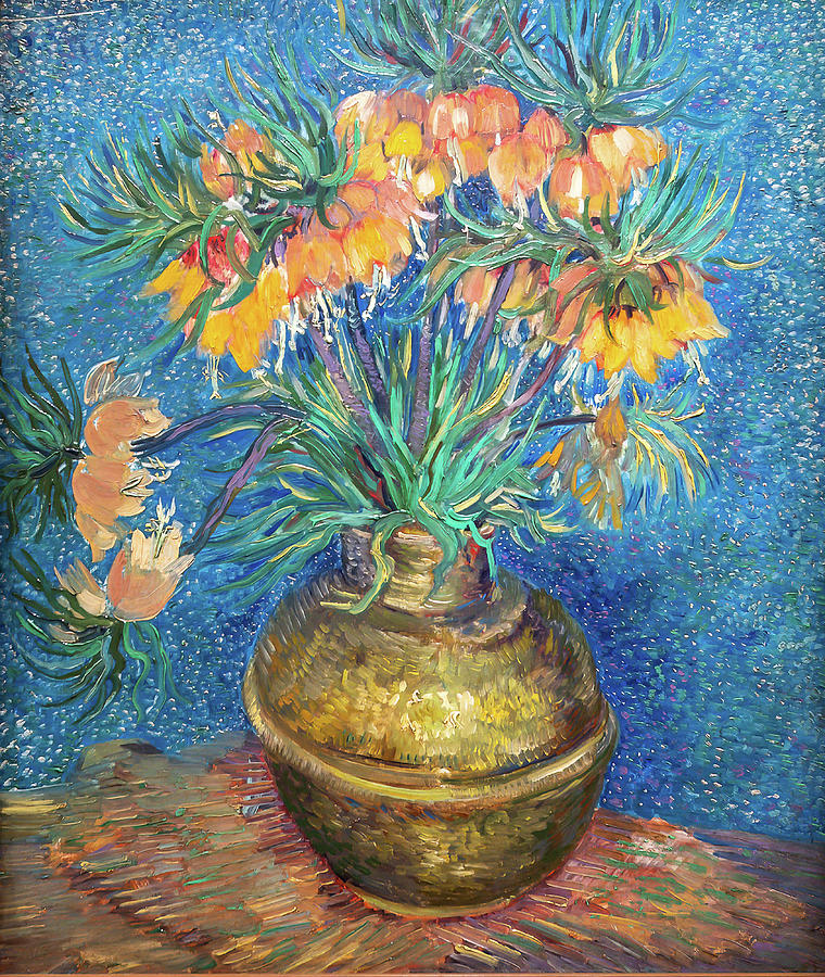 Vincent Van Gogh Painting - Imperial Fritillaries in a Copper Vase #12 by Vincent van Gogh