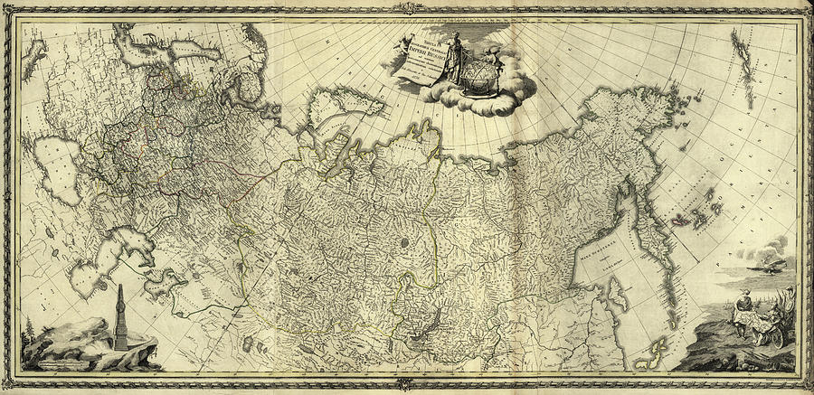 Imperial Russia 1776 Drawing by Vintage Maps - Fine Art America