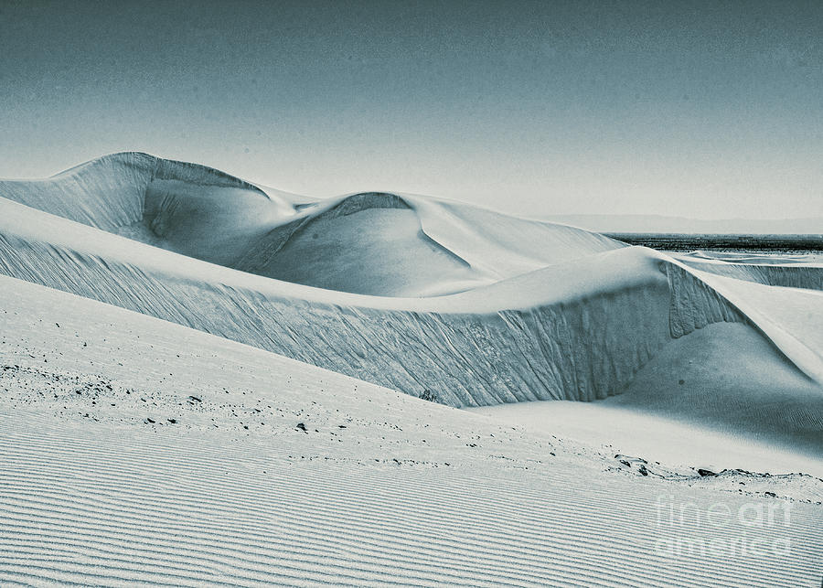 Imperial Sand Dunes BandW 2tone Photograph by Daniel Hebard
