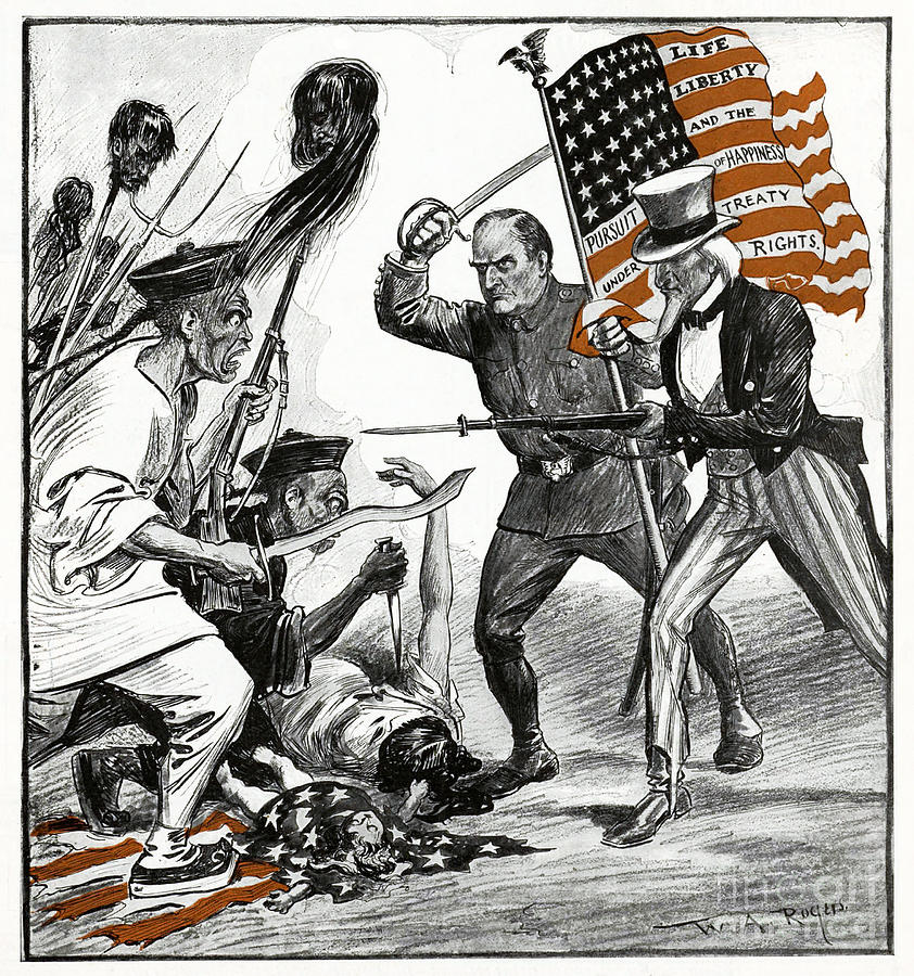Imperialism Cartoon, 1900 Drawing by William Allen Rogers