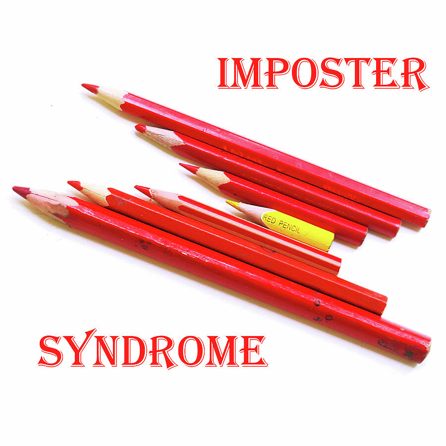 Pencils Photograph - Imposter Syndrome by Lala Lotos
