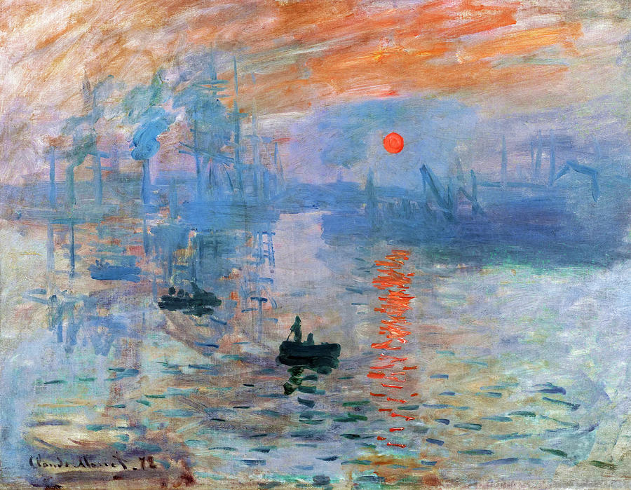 Claude Monet Painting - Impression by Claude Monet by Mango Art