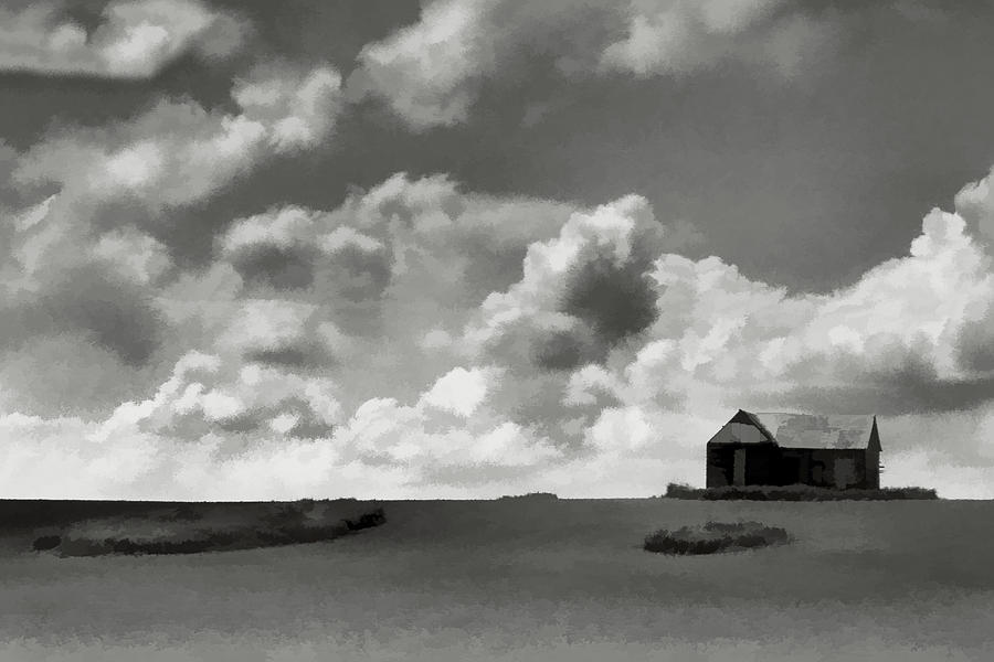 Impression of a House on a Hill Photograph by Jerry Griffin