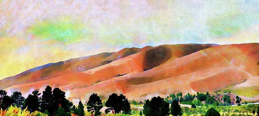 Impression of Dunes Digital Art by Ally White