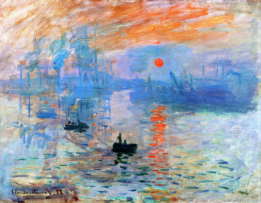 Impression Sunrise by Monet Painting by Bob Pardue