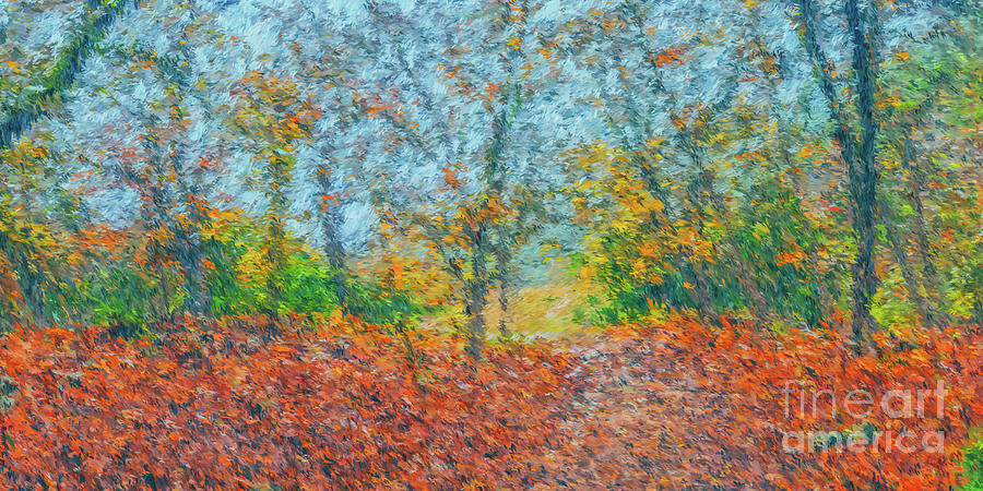 Impressionist View of A Walk through a Maple Forest - Lost Maples State ...