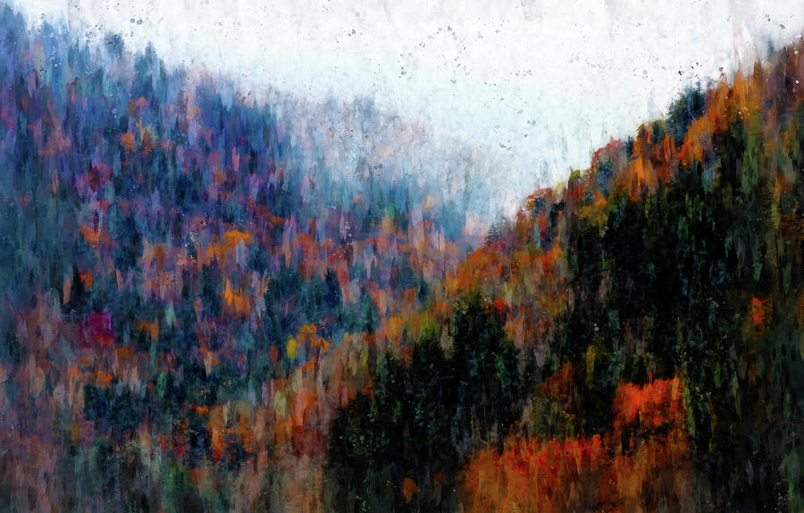 Impressionistic Autumn Forest Painting Painting by Dan Sproul