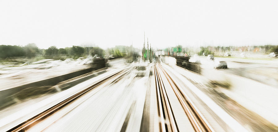 Impressions from the rail track - icm photography Photograph by photoArtStudio29