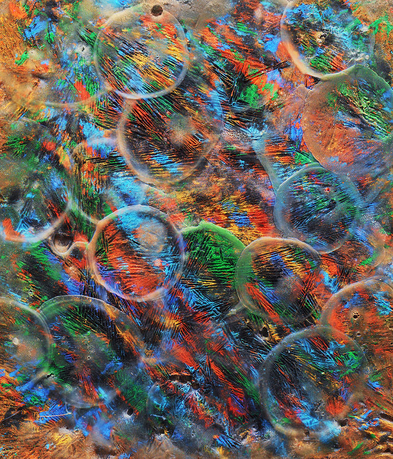 Impressions - Icy Abstract 14 Mixed Media by Sami Tiainen