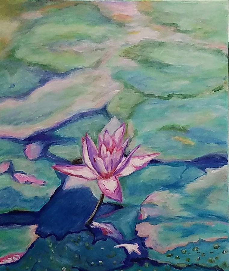 Impressions In The Pond Painting By Candace Wells - Fine Art America