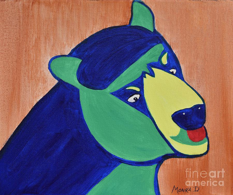 Impressions of Bear Painting by Monika Shepherdson