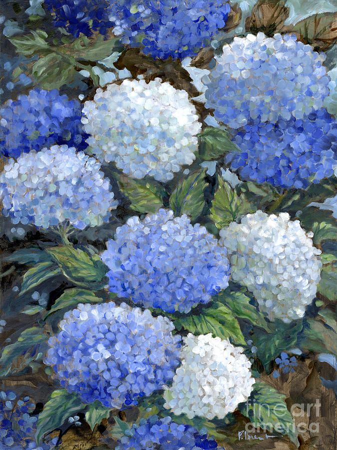 Flower Painting - Impressions of Hydrangeas I by Paul Brent