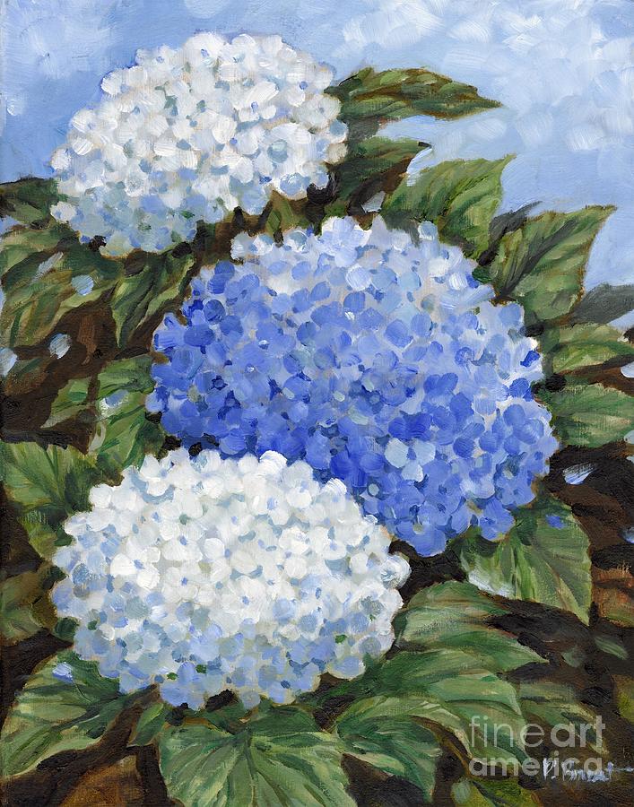 Flower Painting - Impressions of Hydrangeas V by Paul Brent