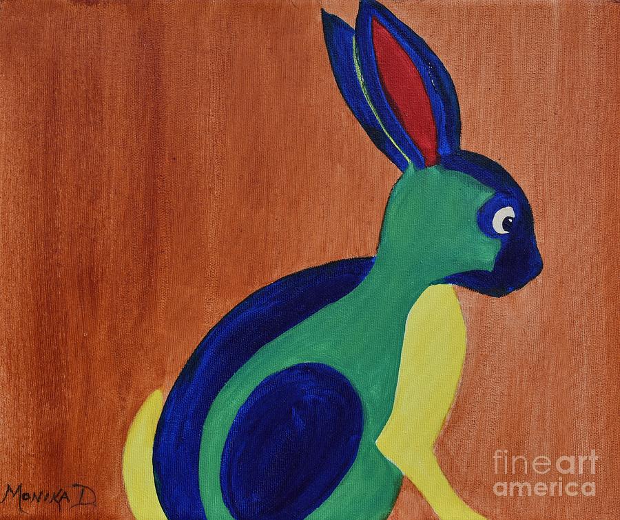 Impressions of Rabbit Painting by Monika Shepherdson