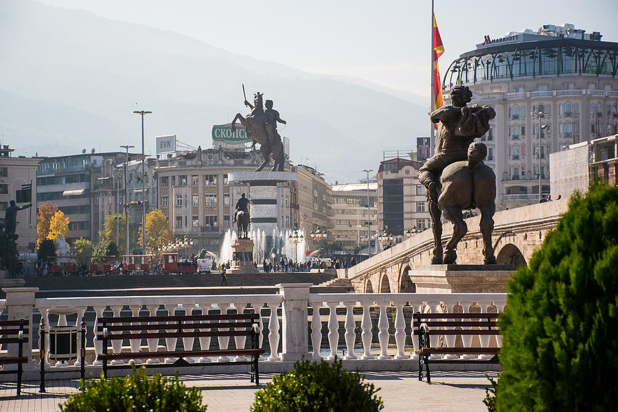 Impressions of the old town of Skopje Photograph by Martina Odermatt