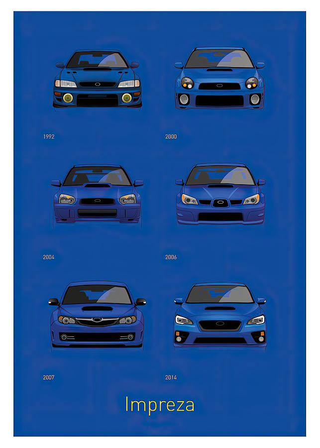 Impreza Poster Digital Art By Willy Art - Fine Art America