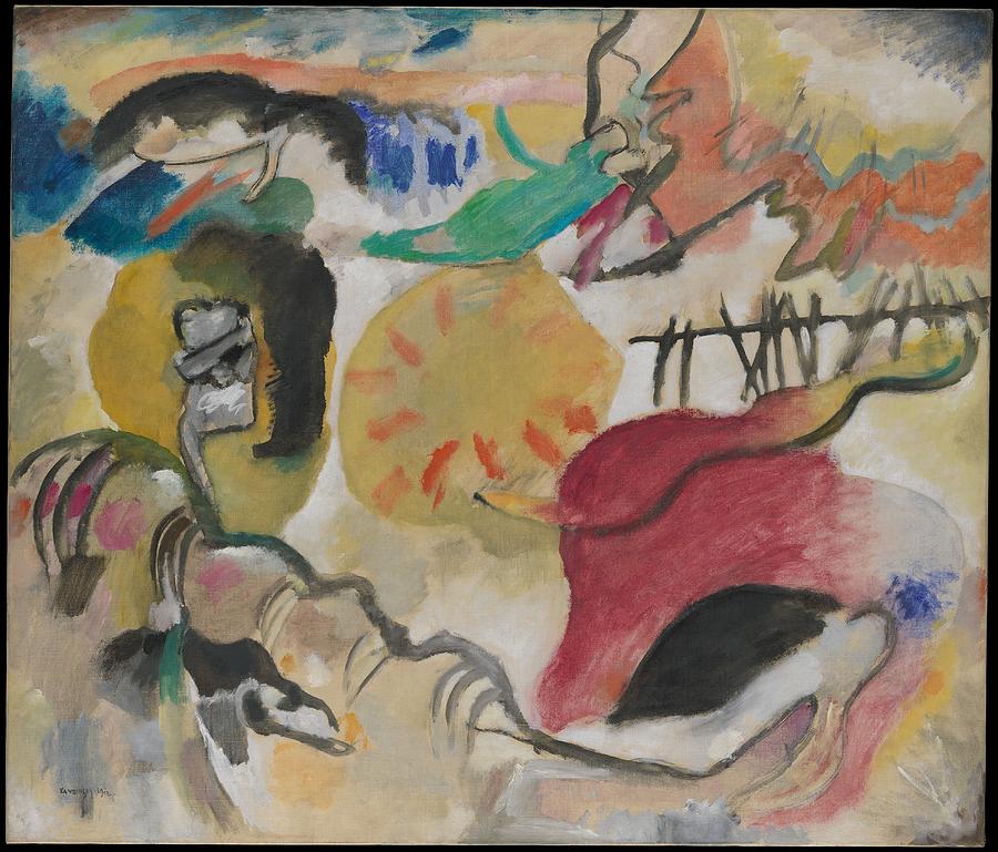 Improvisation 27 Garden of Love II  Vasily Kandinsky French born Russia Moscow 1866 1944 Neuilly sur Painting by Arpina Shop