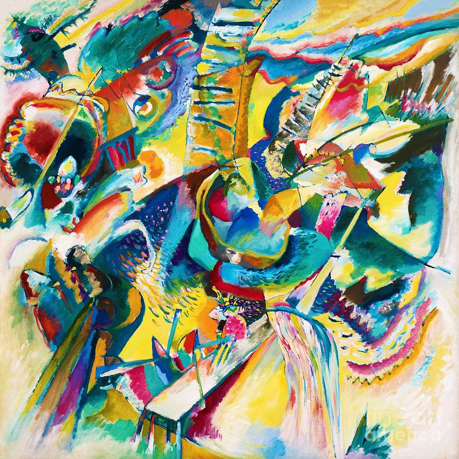 Improvisation Gorge or Improvisation Klamm Painting by Wassily Kandinsky