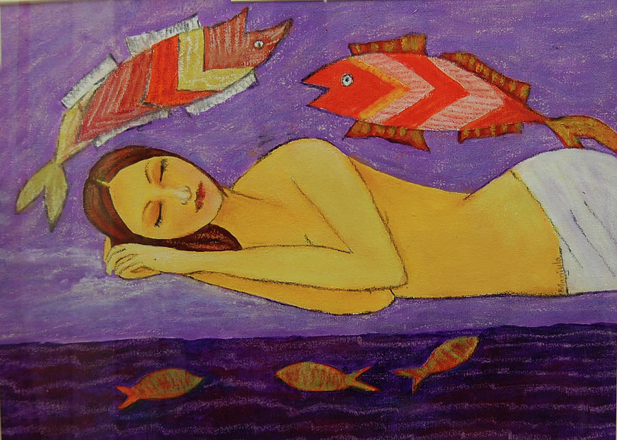 In A Dream  Painting by Manjula Prabhakaran Dubey