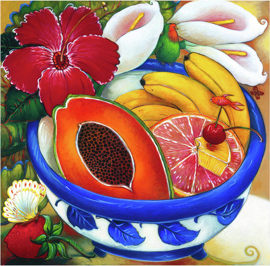 In a Sunny Bowl Painting by Linda Carter Holman