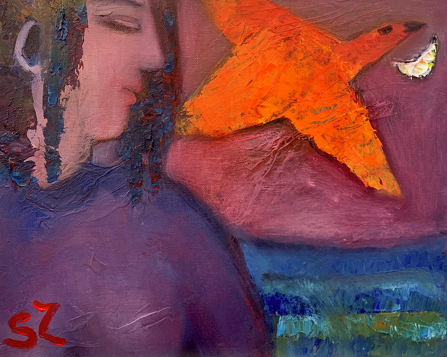 In a tender moment Painting by Suzy Norris