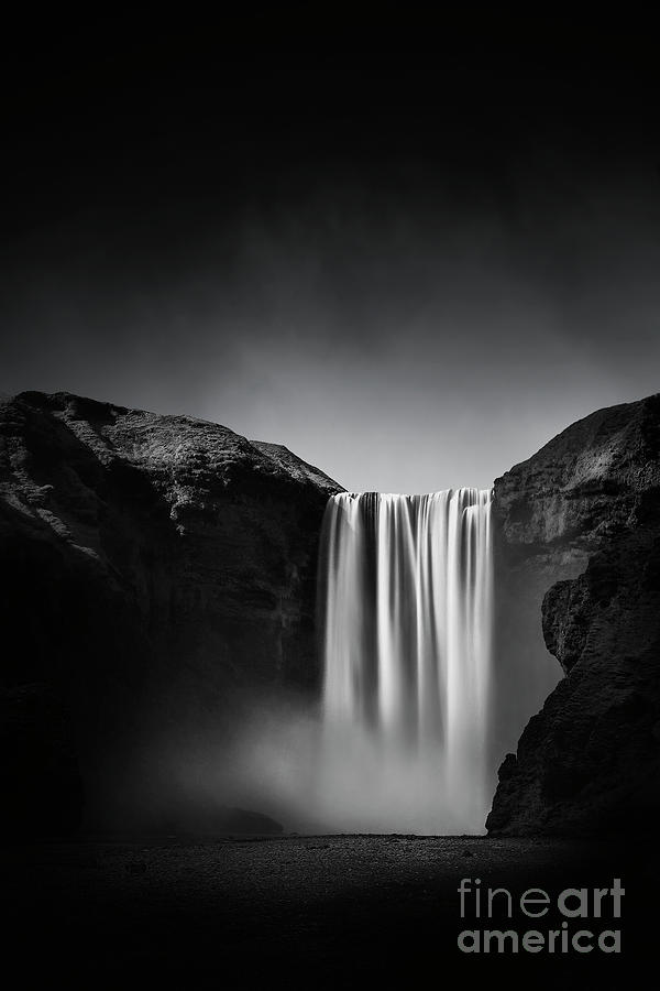 In A Time Full Of War, Be A Waterfall Photograph by Evelina Kremsdorf