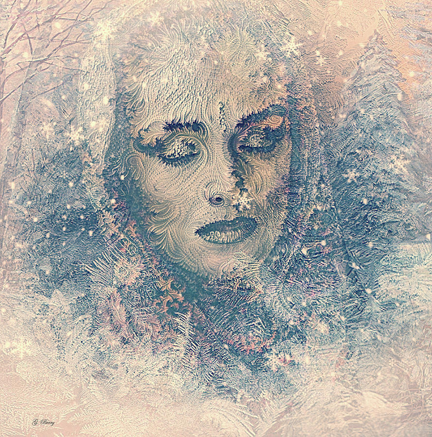 Winter Mixed Media - In A Winter Just Begun by Gayle Berry