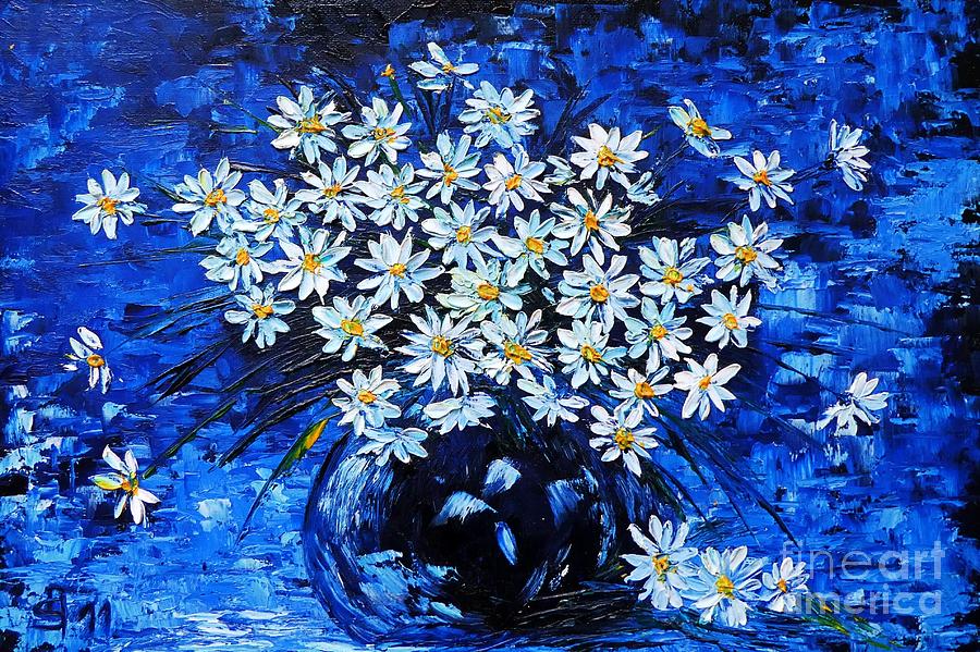 In blue Painting by Amalia Suruceanu