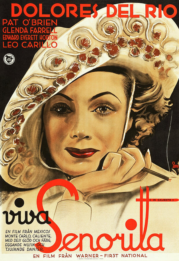 In Mixed Media - In Caliente, with Dolores Del Rio, 1935 by Stars on Art In Mixed Media - In Caliente, with Dolores Del Rio, 1935 by Stars on Art