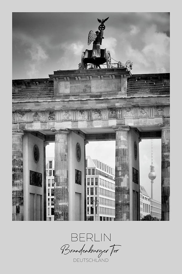 Architecture Photograph - In focus BERLIN Brandenburg Gate by Melanie Viola