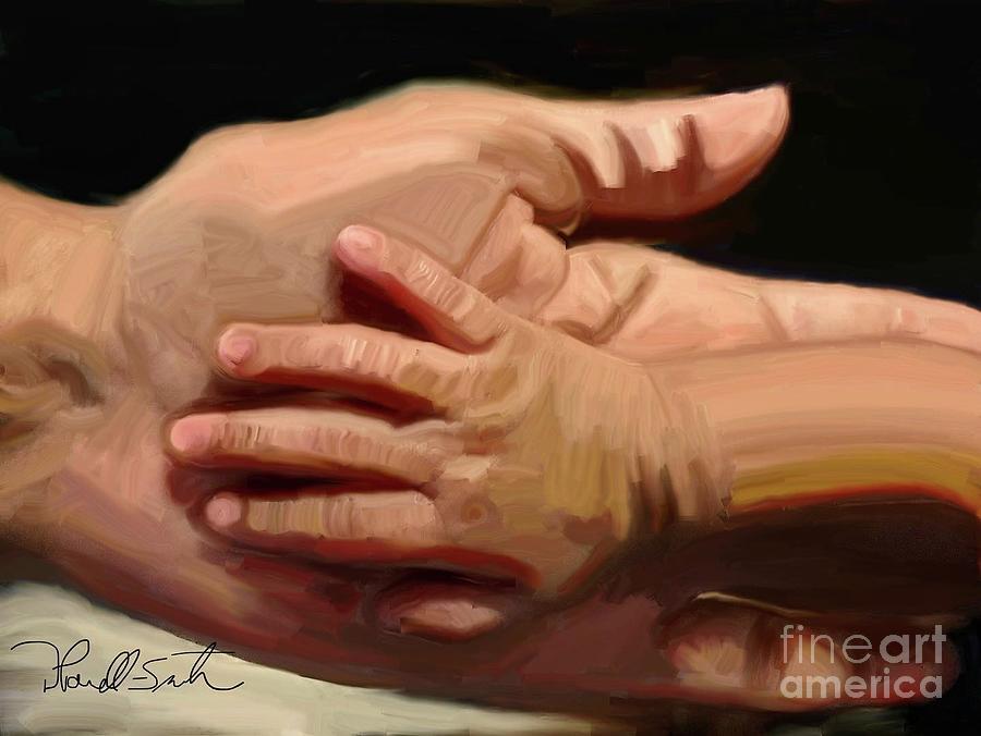 In Grandmas Hand Digital Art by D Powell-Smith