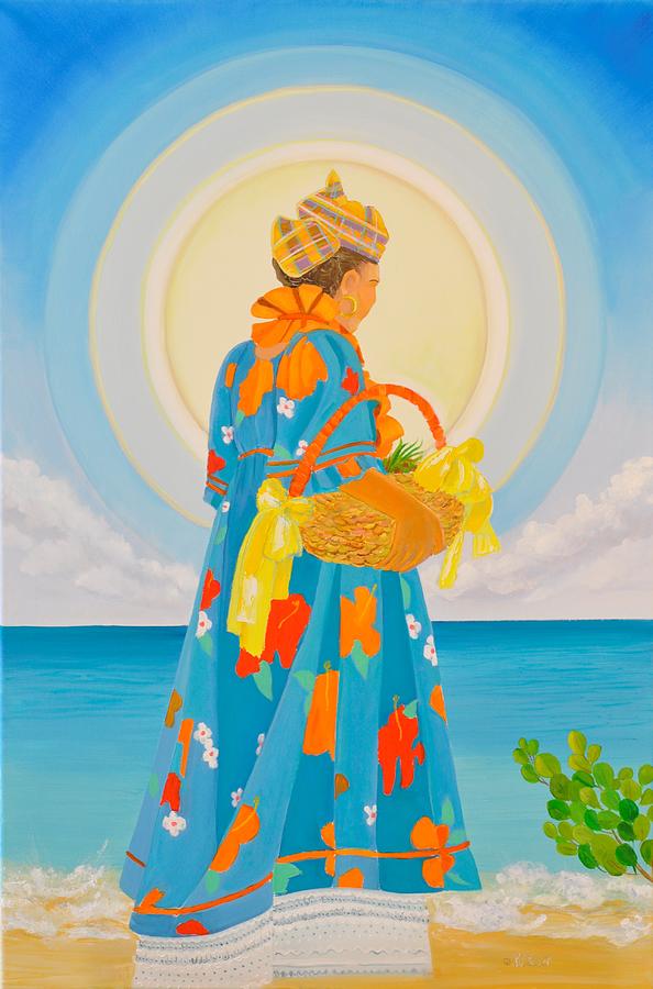 Sunset Painting - In his light always by KCatia Creole Art