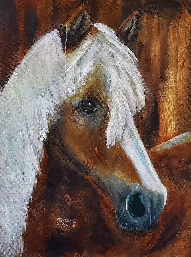 The Palomino In My Life Painting by Barbie Batson