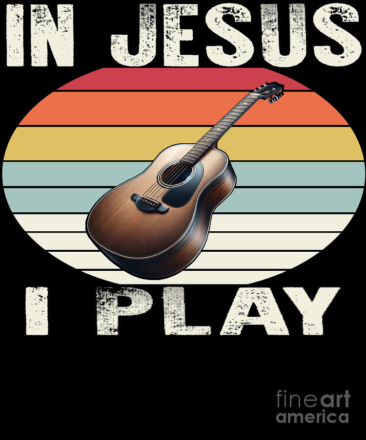 Jesus Christ Digital Art - In Jesus I Play Je T-Shirt by Sifou Store