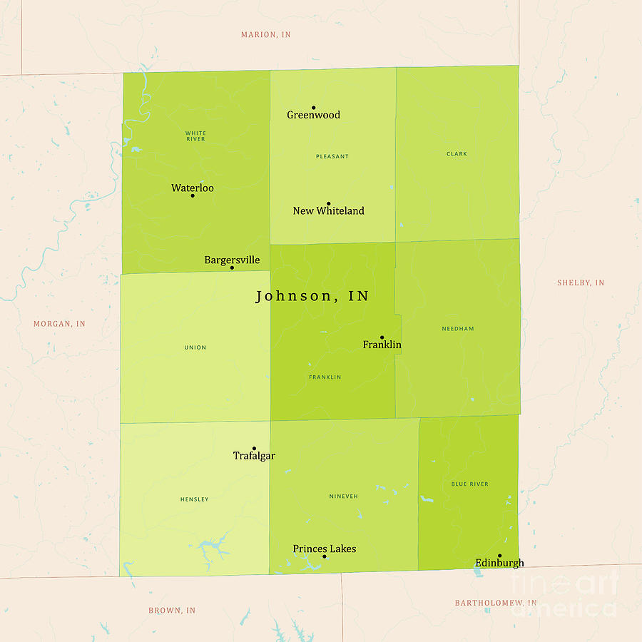 In Johnson County Vector Map Green Frank Ramspott 