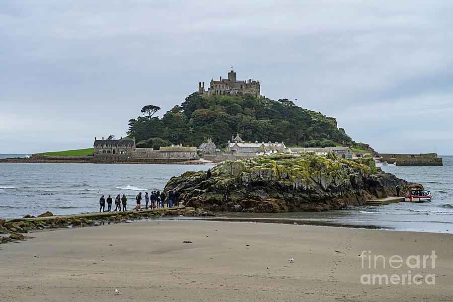 In Line For St Michaels Mount Cornwall England Photograph by Wayne Moran