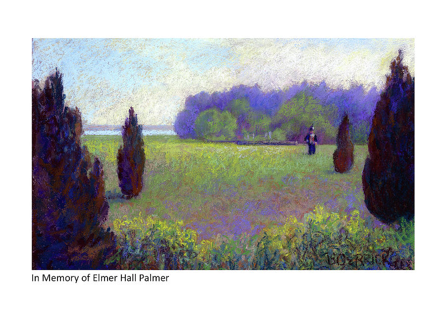 In Memory of Elmer Hall Palmer Pastel by Betsy Derrick