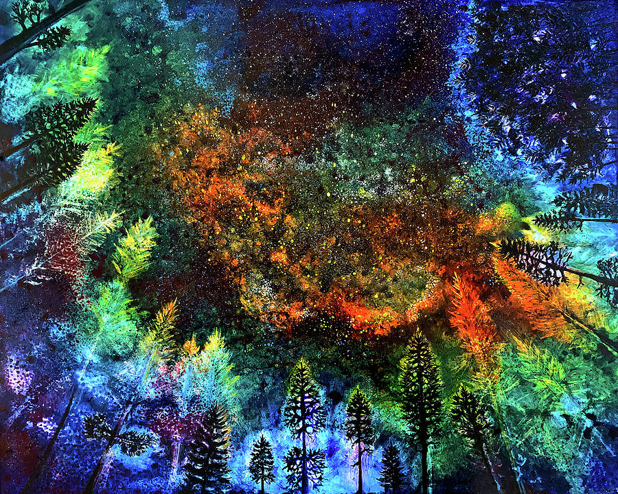 Tree Painting - In My Sleeping Bag V by Pamela Haunschild