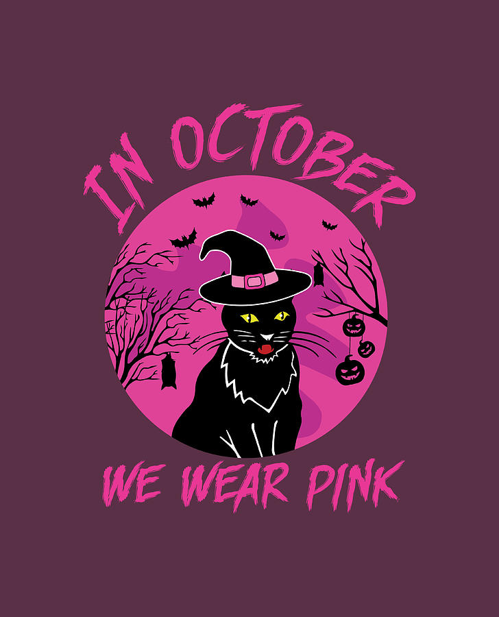 In October We Wear Pink Digital Art by Sambel Pedes