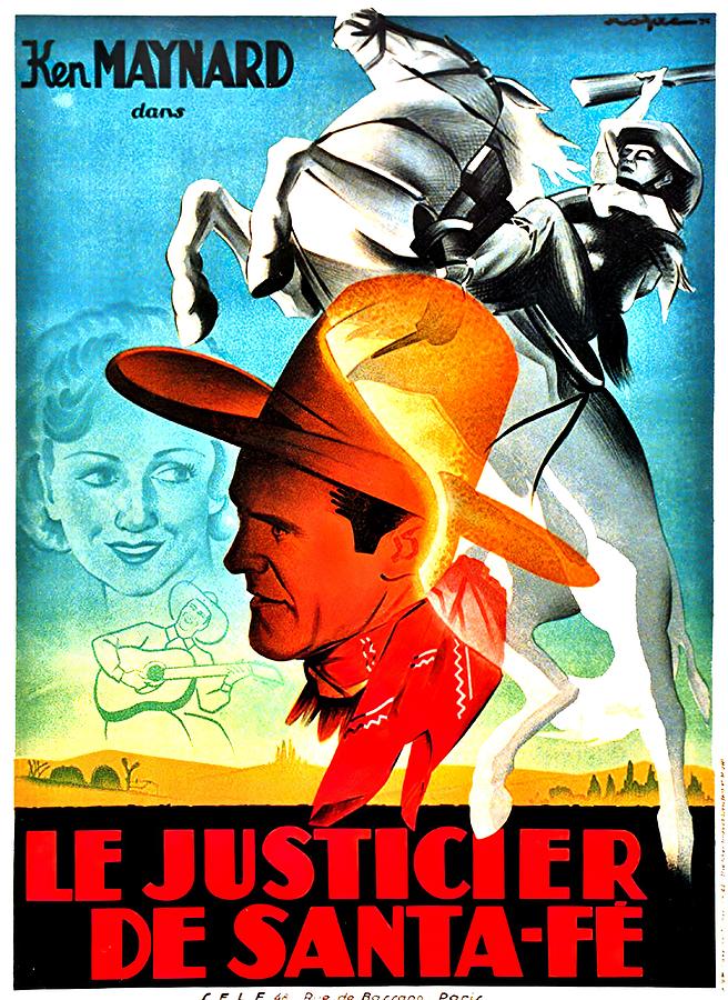 In Old Santa Fe, 1934 Mixed Media by Movie World Posters