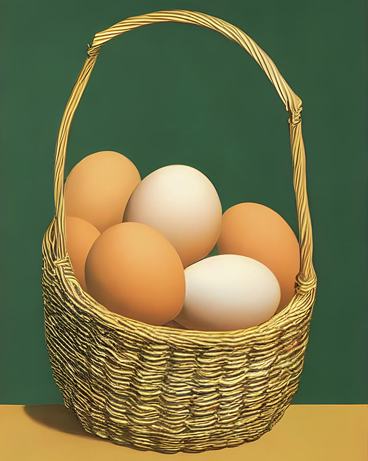 In One Basket Painting by Bob Orsillo