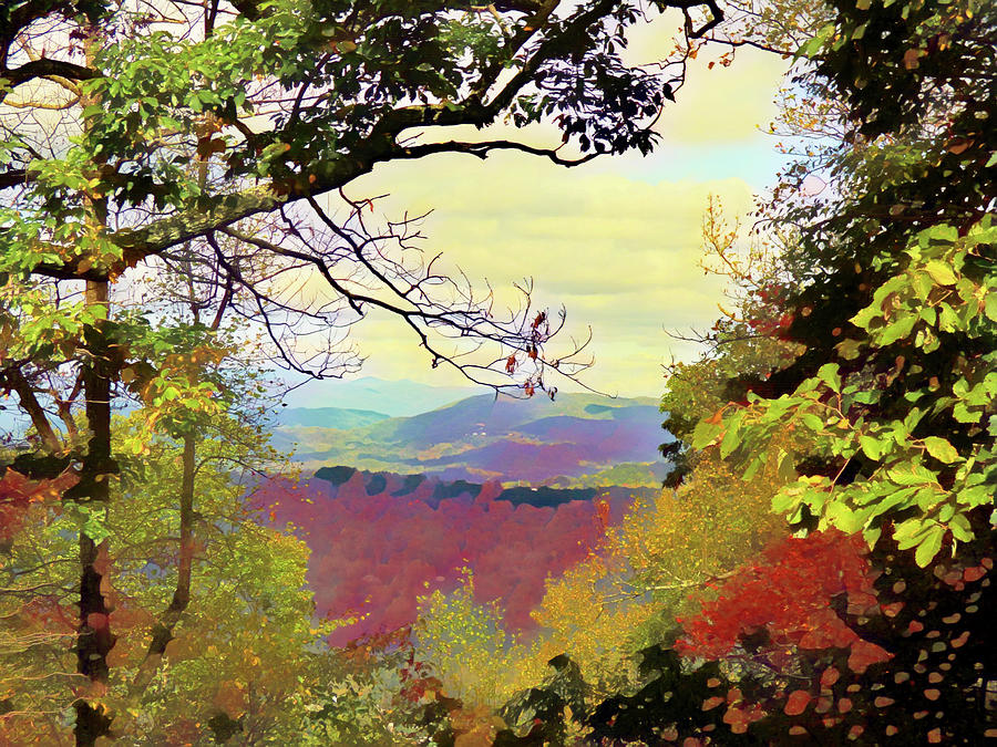 In Praise of Fall Mixed Media by Sharon Williams Eng