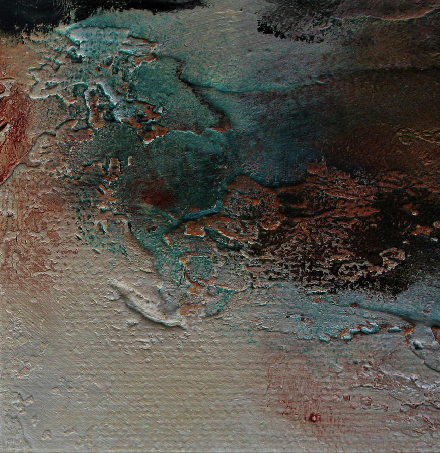 In Silence Textured Abstract Painting Painting