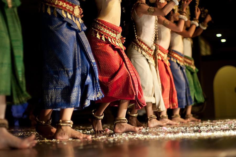 In sync - Apsaras dancing Photograph by Praveen P.N